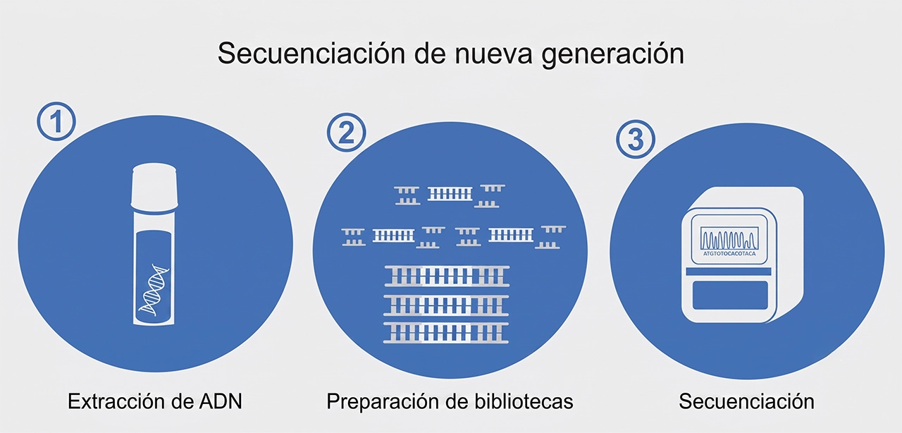 Ilustración que presentan en la medicina de precisión los procesos para la secuenciación. Ilustración que presentan en la medicina de precisión los procesos para la secuenciación.
